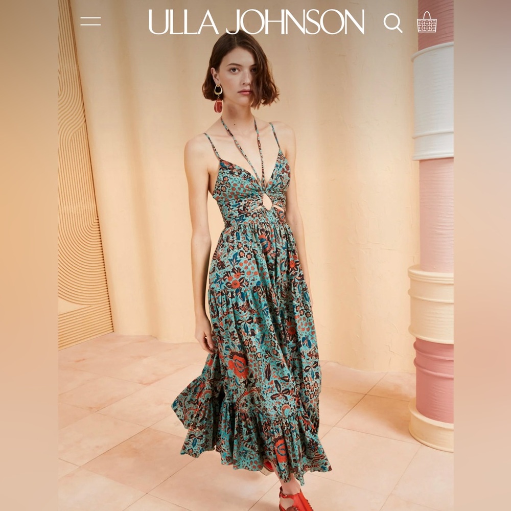 Never worn Ulla Johnson Phoebe Dress in Jade size 6